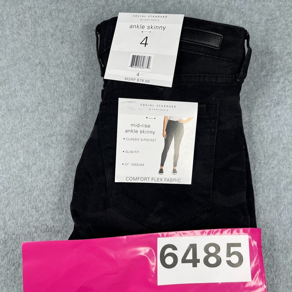 Social Standard by Sanctuary Jeans Camouflage Ankle Skinny Womens Size 4 NEW NWT